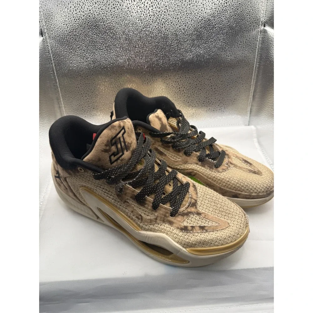 Jordan‎ Tatum 1 Barbershop Mens Sneakers Basketball Shoes DZ3321-200 Tan Sz 8